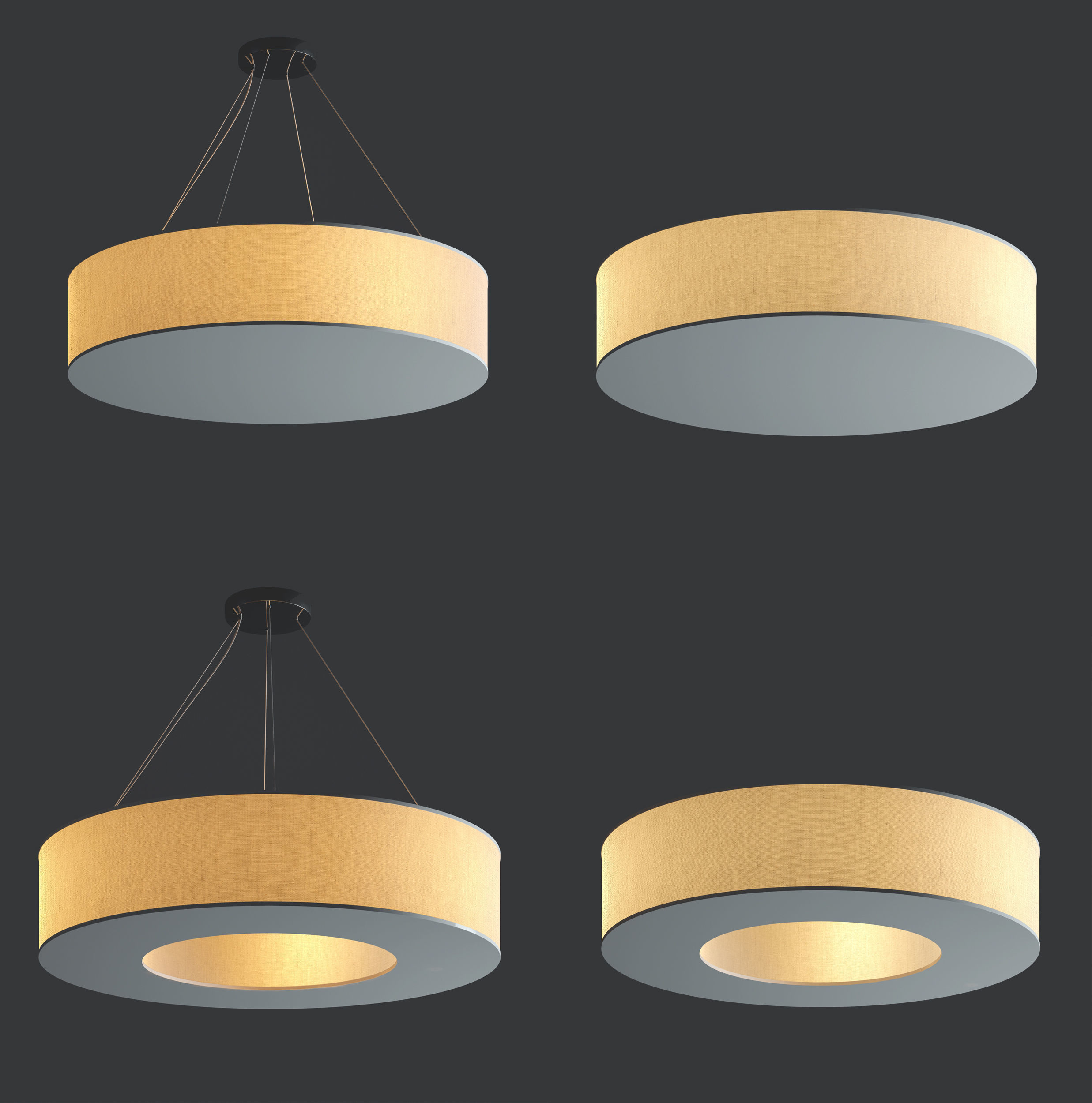 Ceiling Light Set by Bonjur Abajur 3D model_3