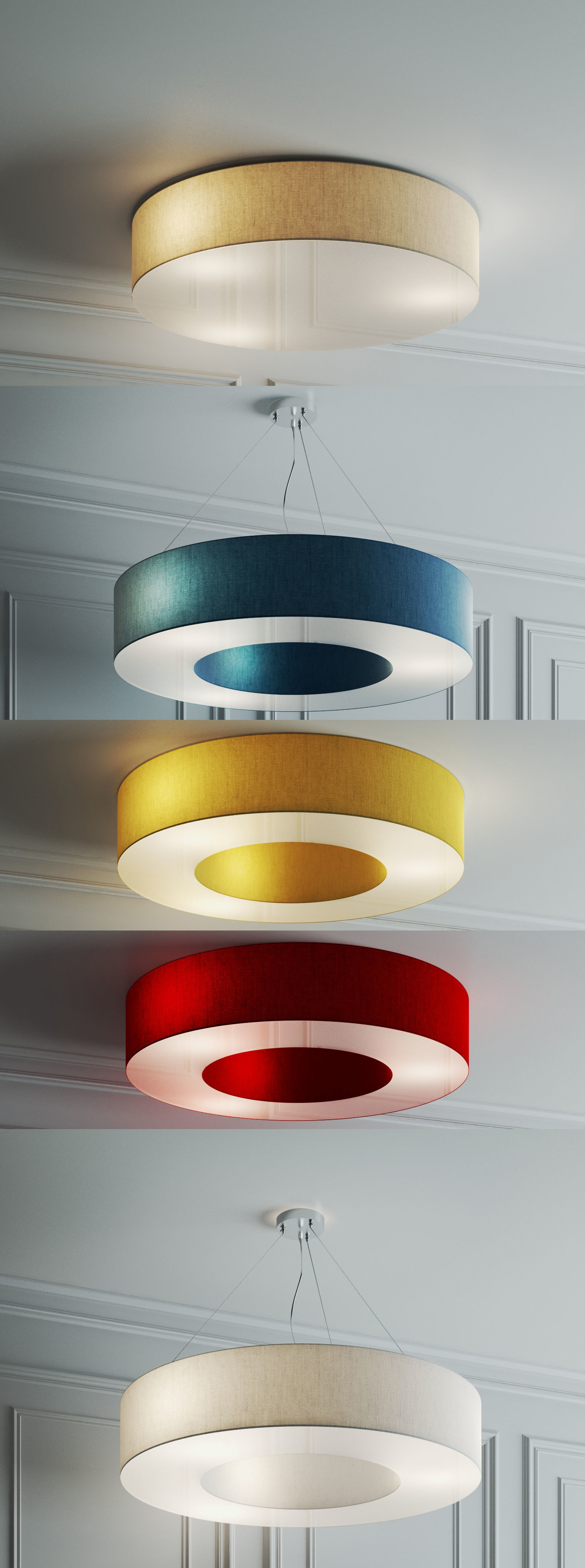 Ceiling Light Set by Bonjur Abajur 3D model_2