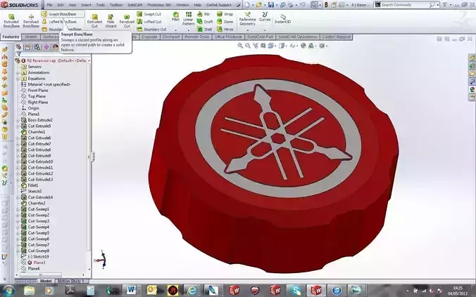 Yamaha R1 Reservoir cap