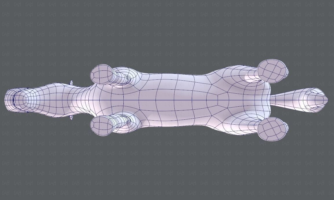 Horse V01 Low-poly 3D model_36