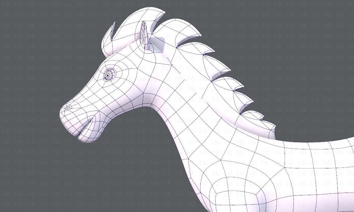 Horse V01 Low-poly 3D model_31