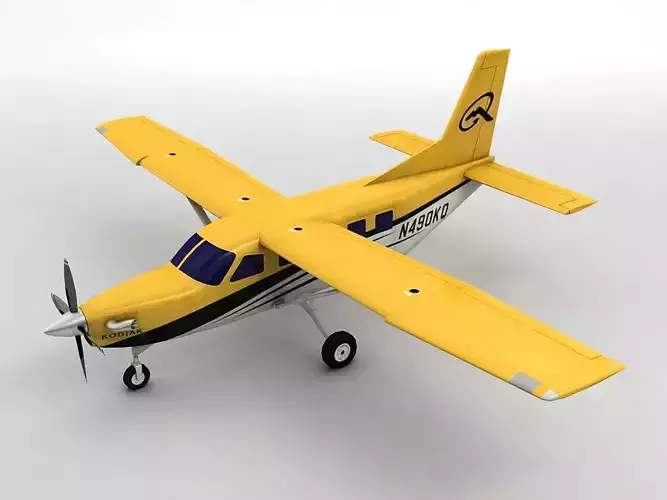 Quest Kodiak Aircraft Low-poly 3D model