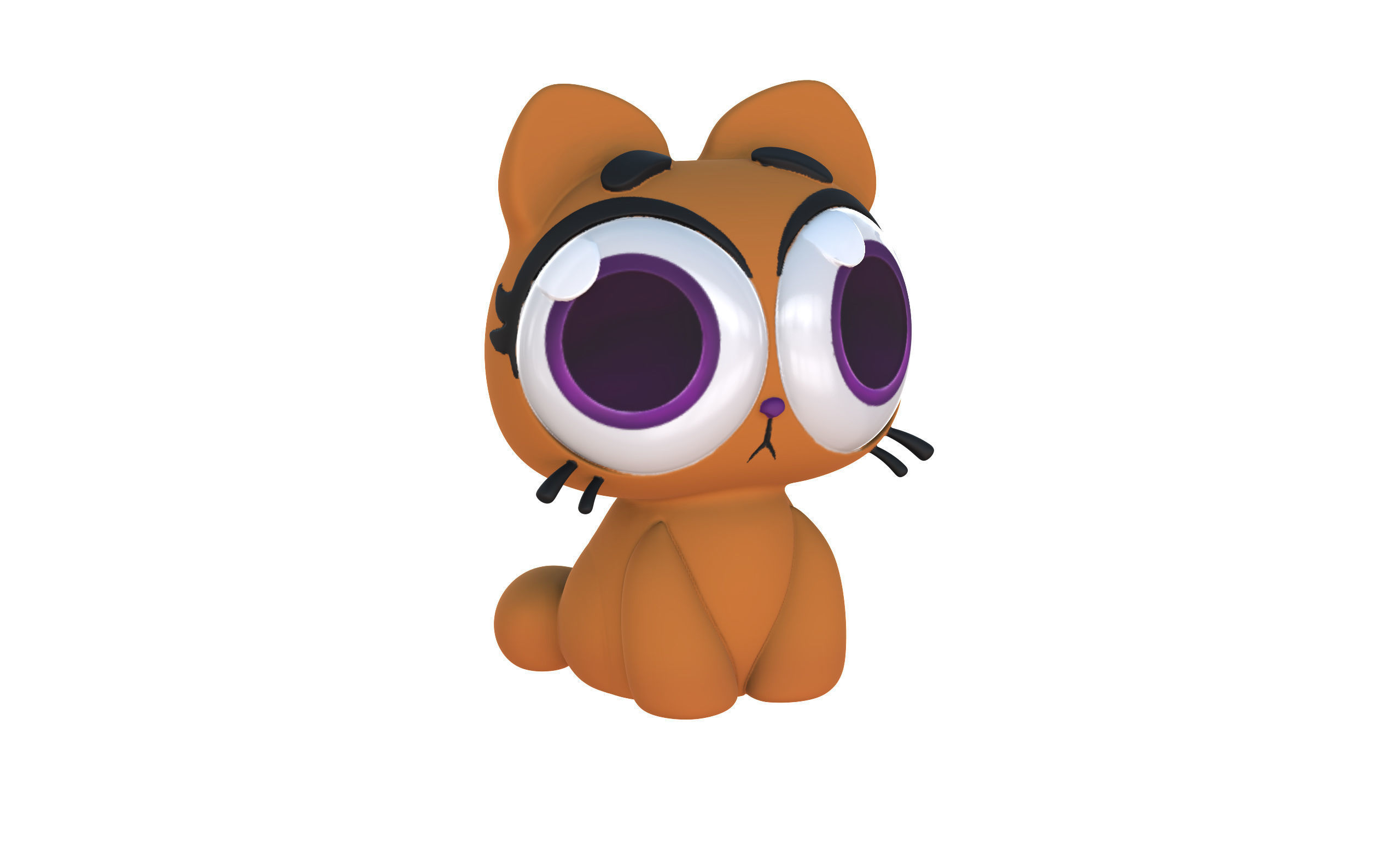Cartoon Cat Taffi 3D print model_0