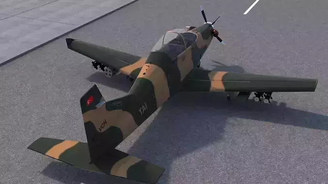 Hurkus C Airplane 3D model