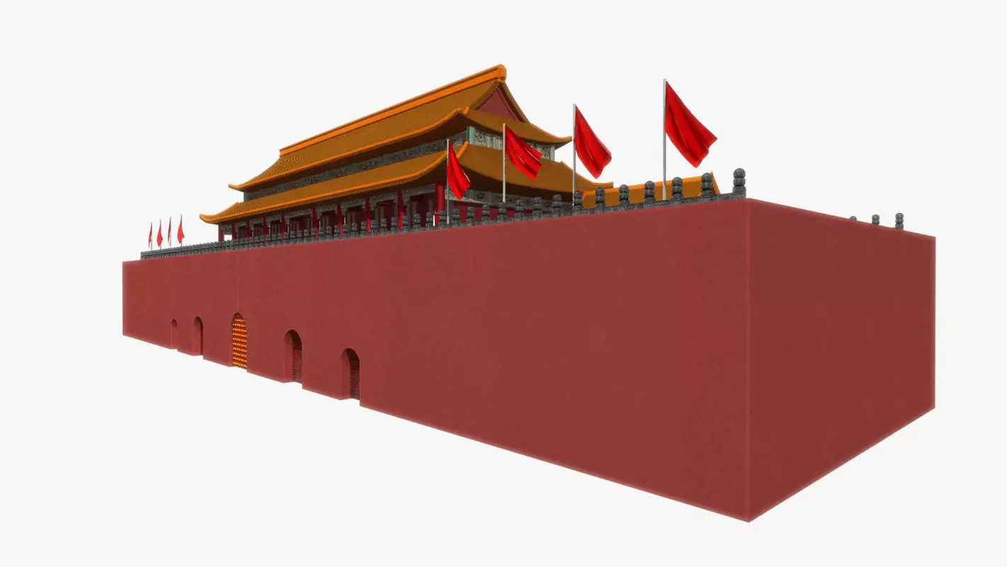 China ancient building 3D model_0