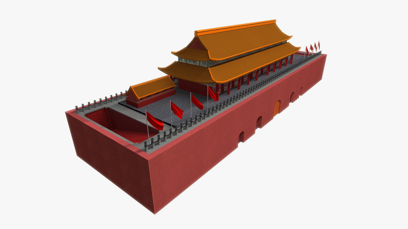 China ancient building 3D model_1