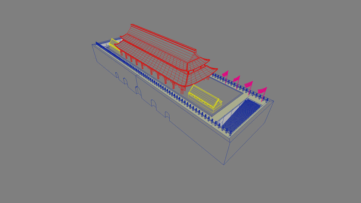 China ancient building 3D model_4