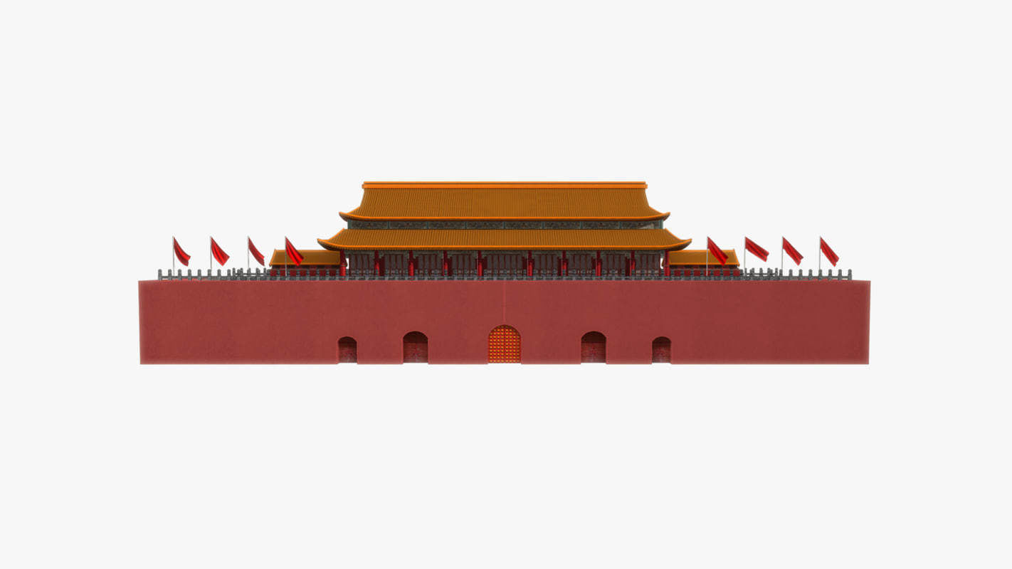 China ancient building 3D model_2