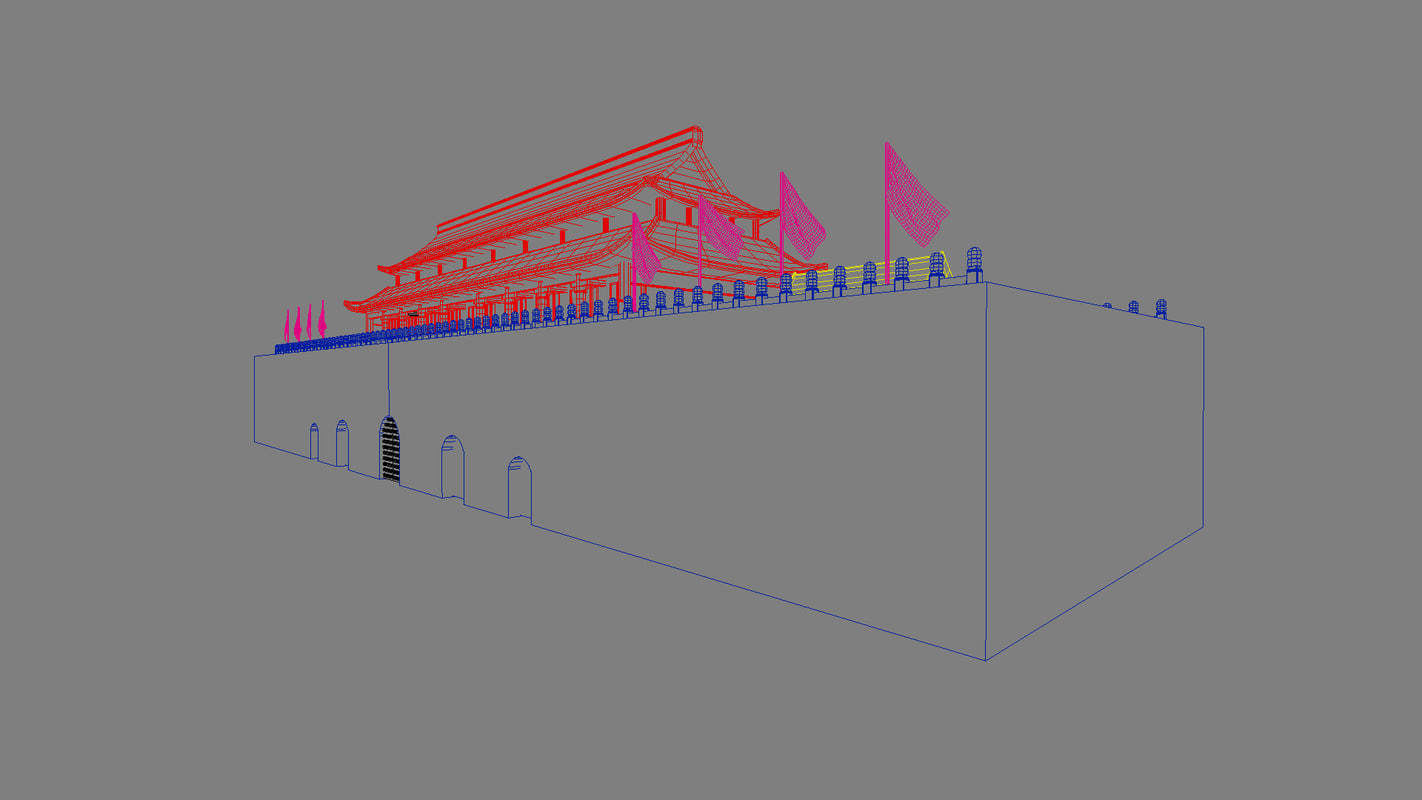 China ancient building 3D model_7