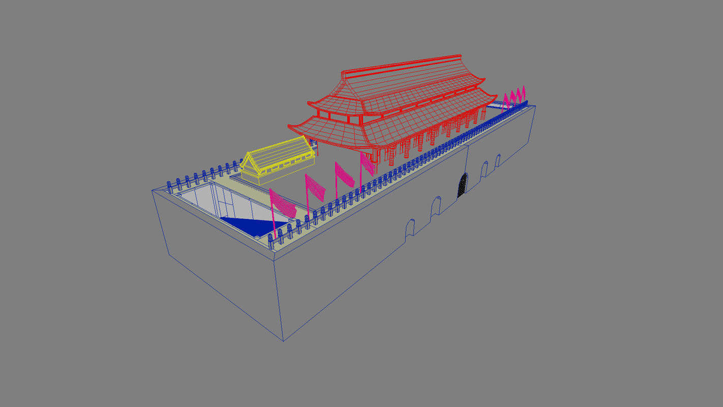 China ancient building 3D model_5