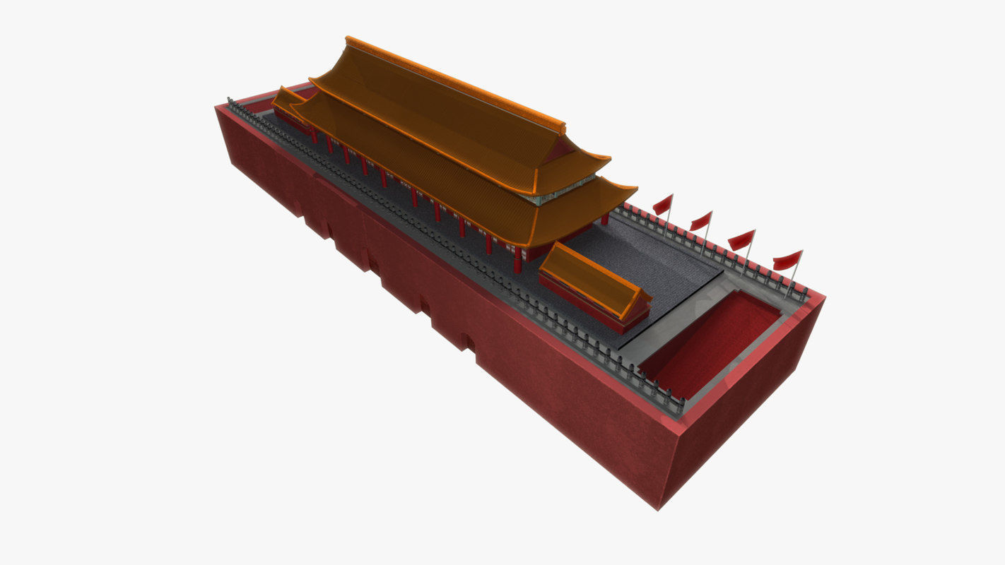 China ancient building 3D model_3
