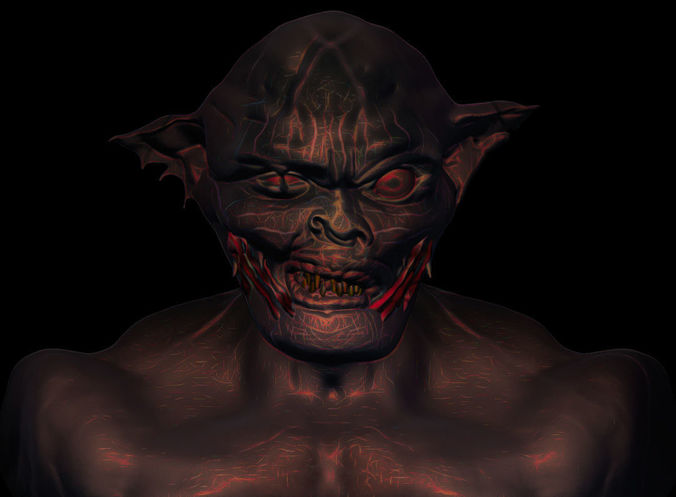 Orc Head 3D model