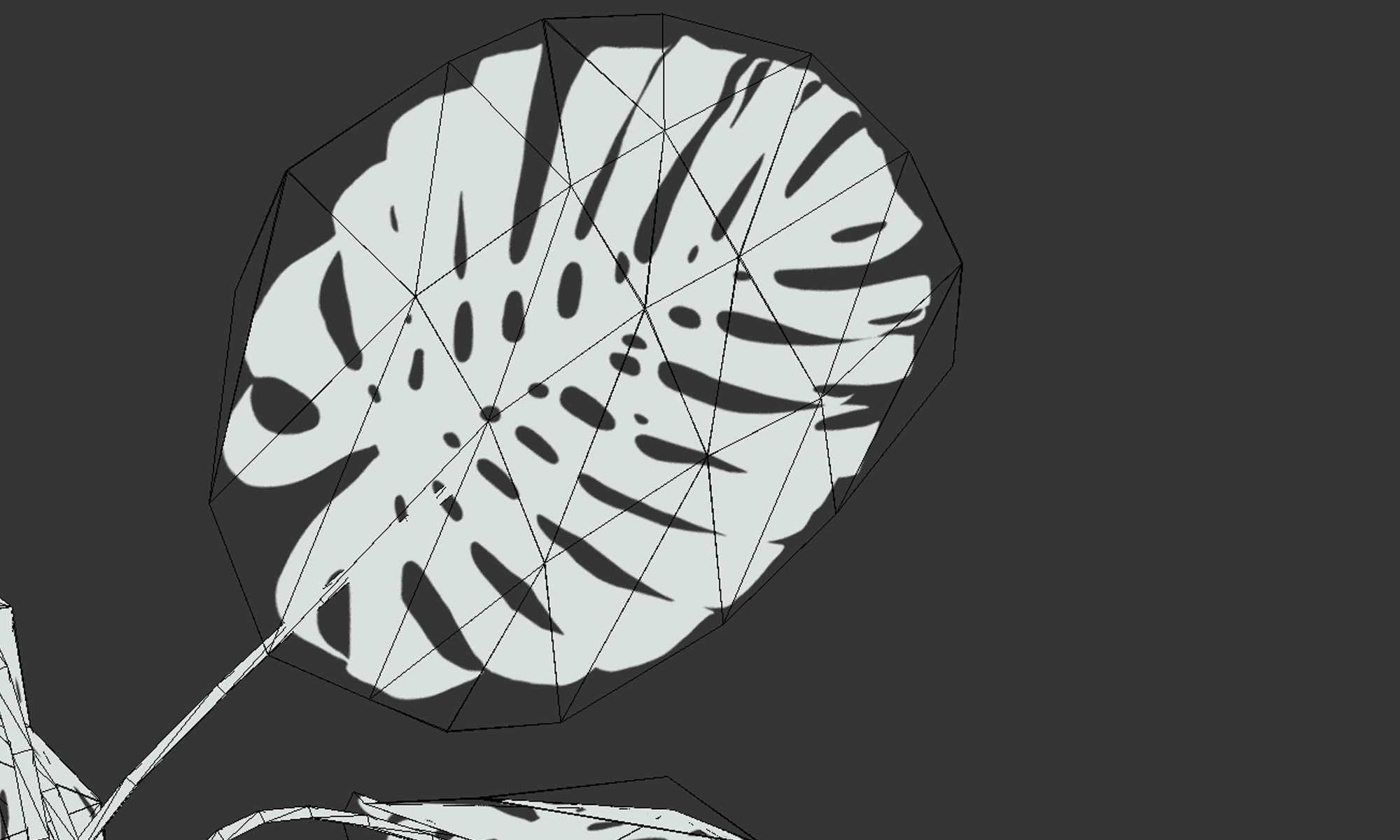 Plant in pot Low-poly 3D model_15