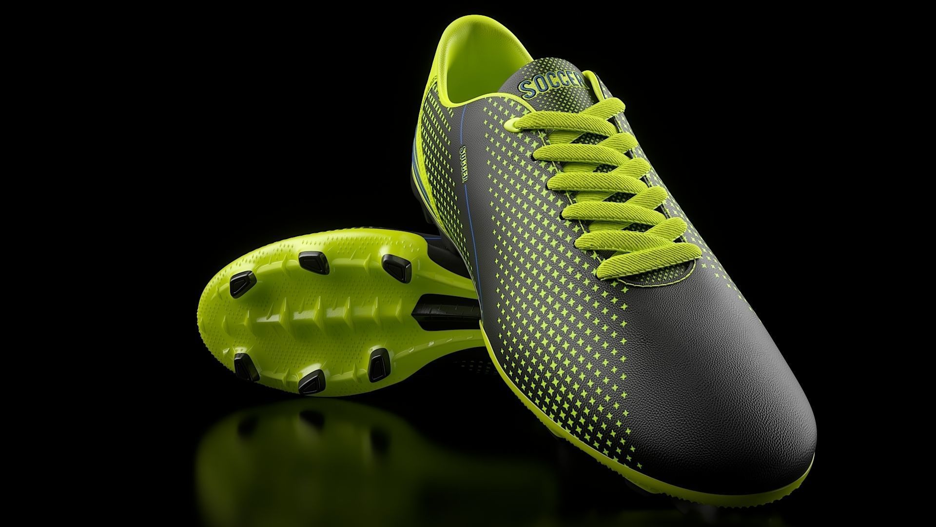 Soccer Shoe 3D model_4