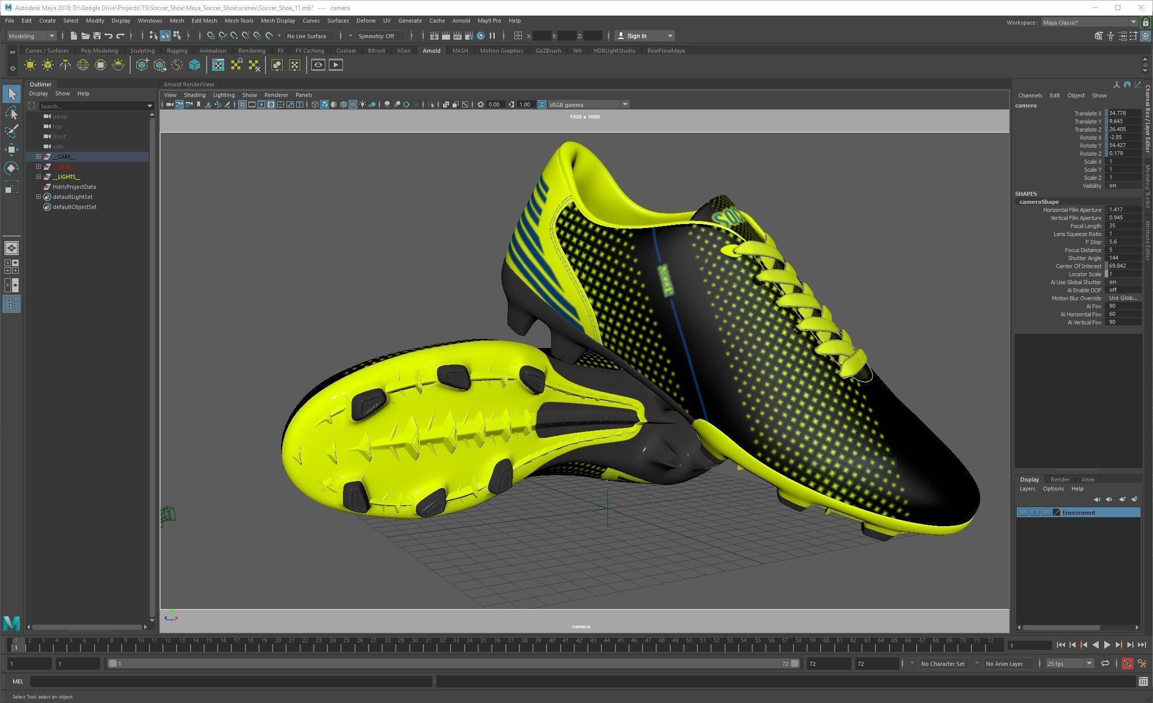 Soccer Shoe 3D model_22