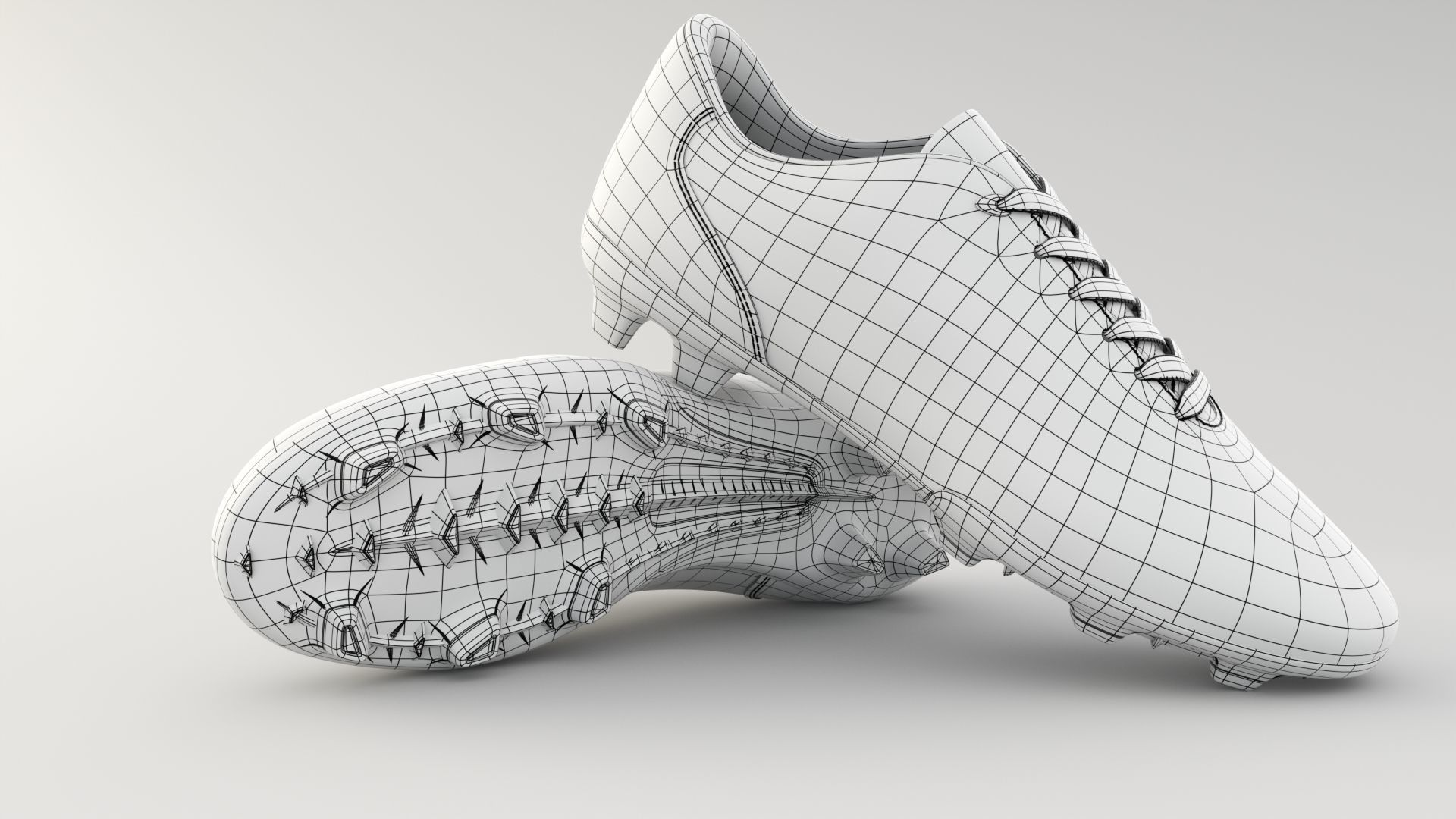 Soccer Shoe 3D model_3