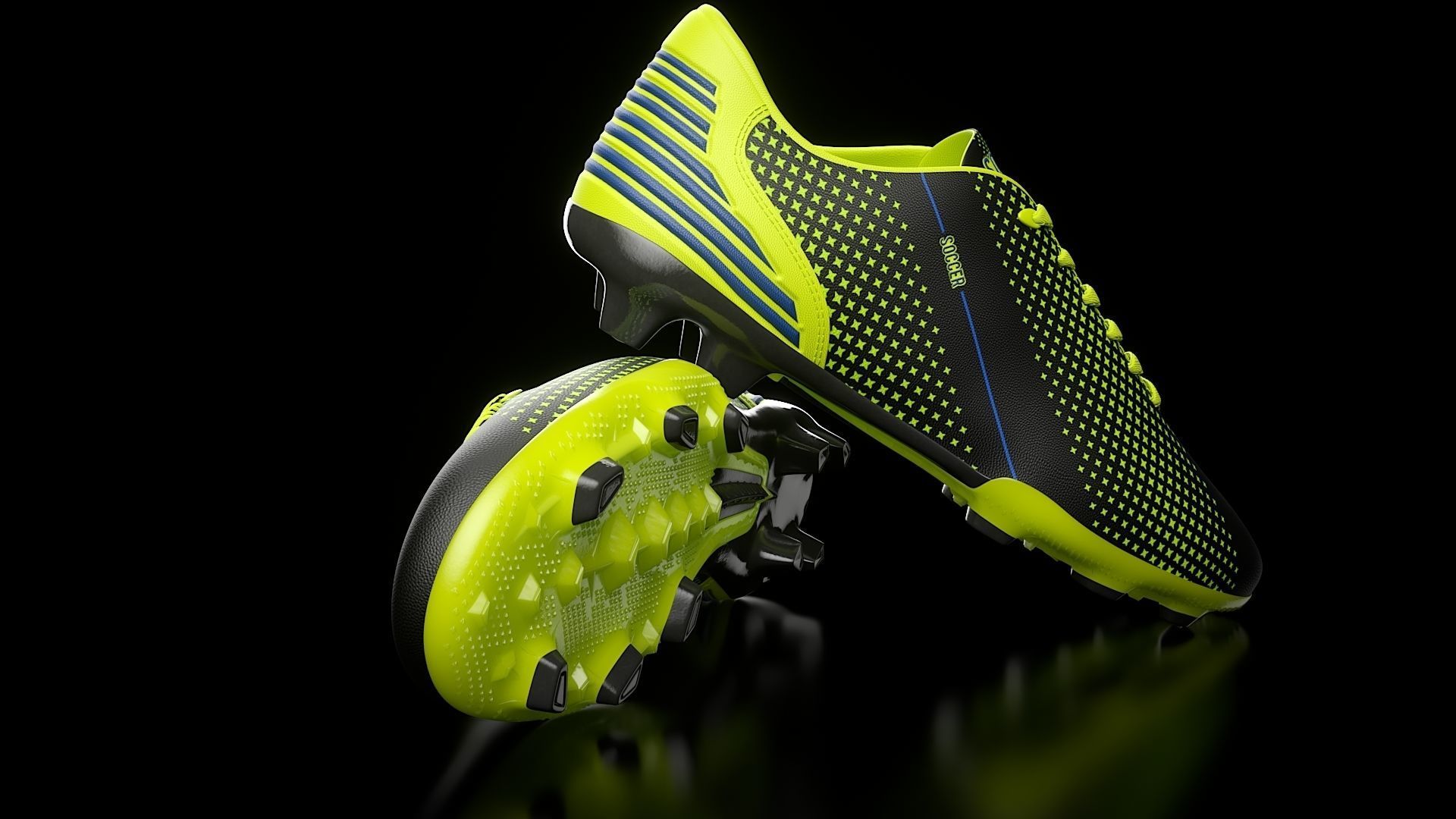 Soccer Shoe 3D model_18