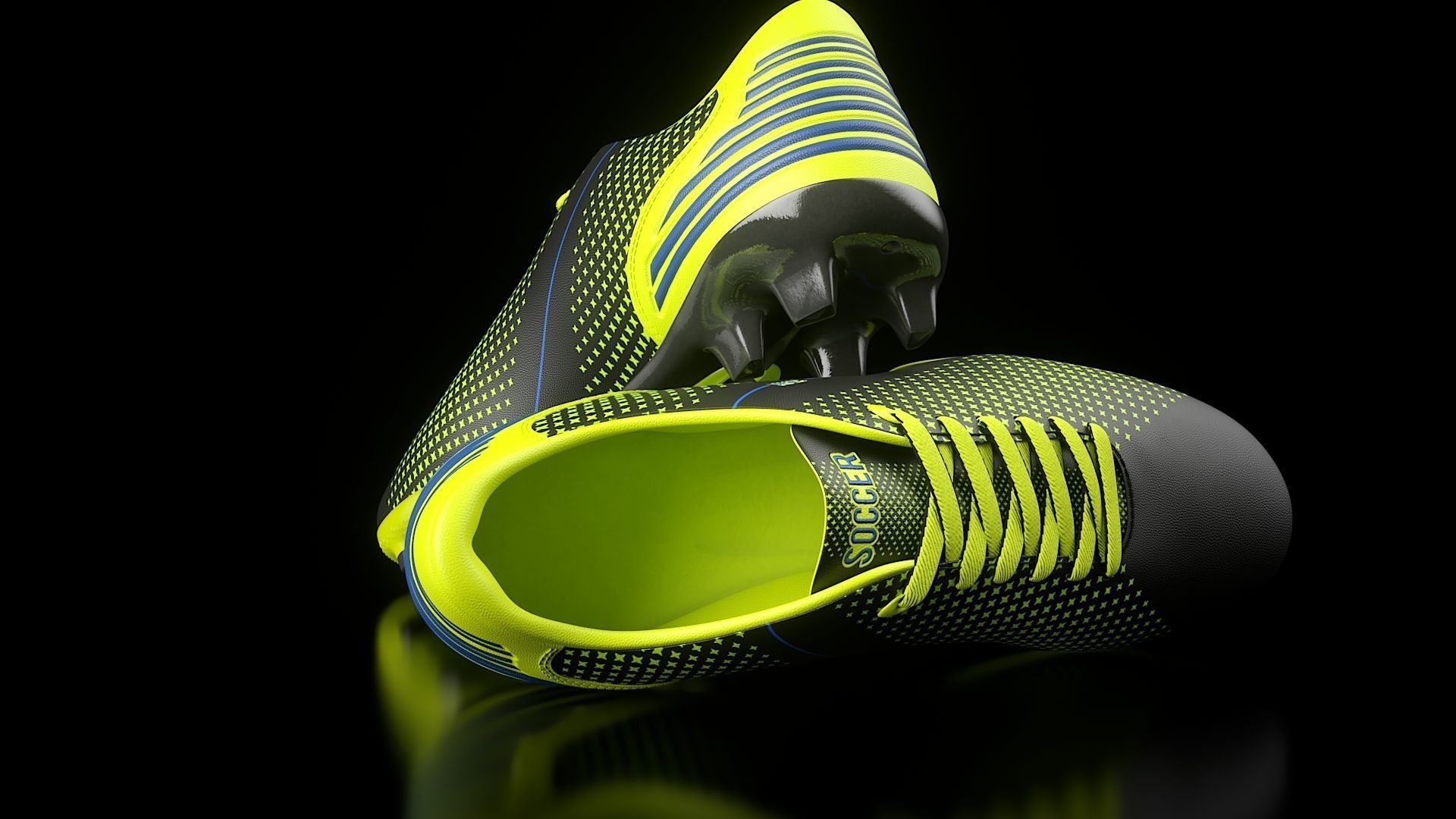 Soccer Shoe 3D model_12