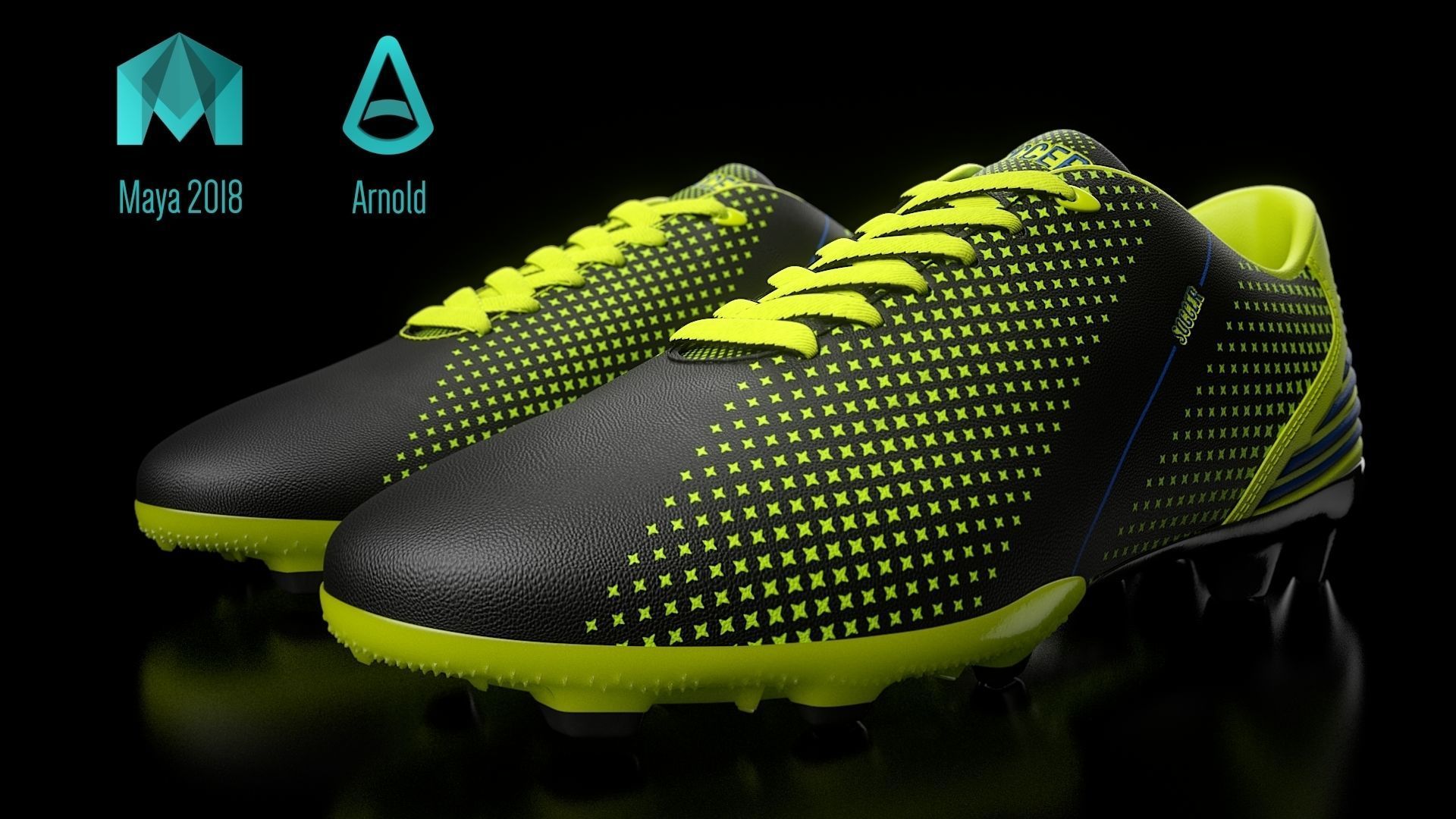 Soccer Shoe 3D model_1