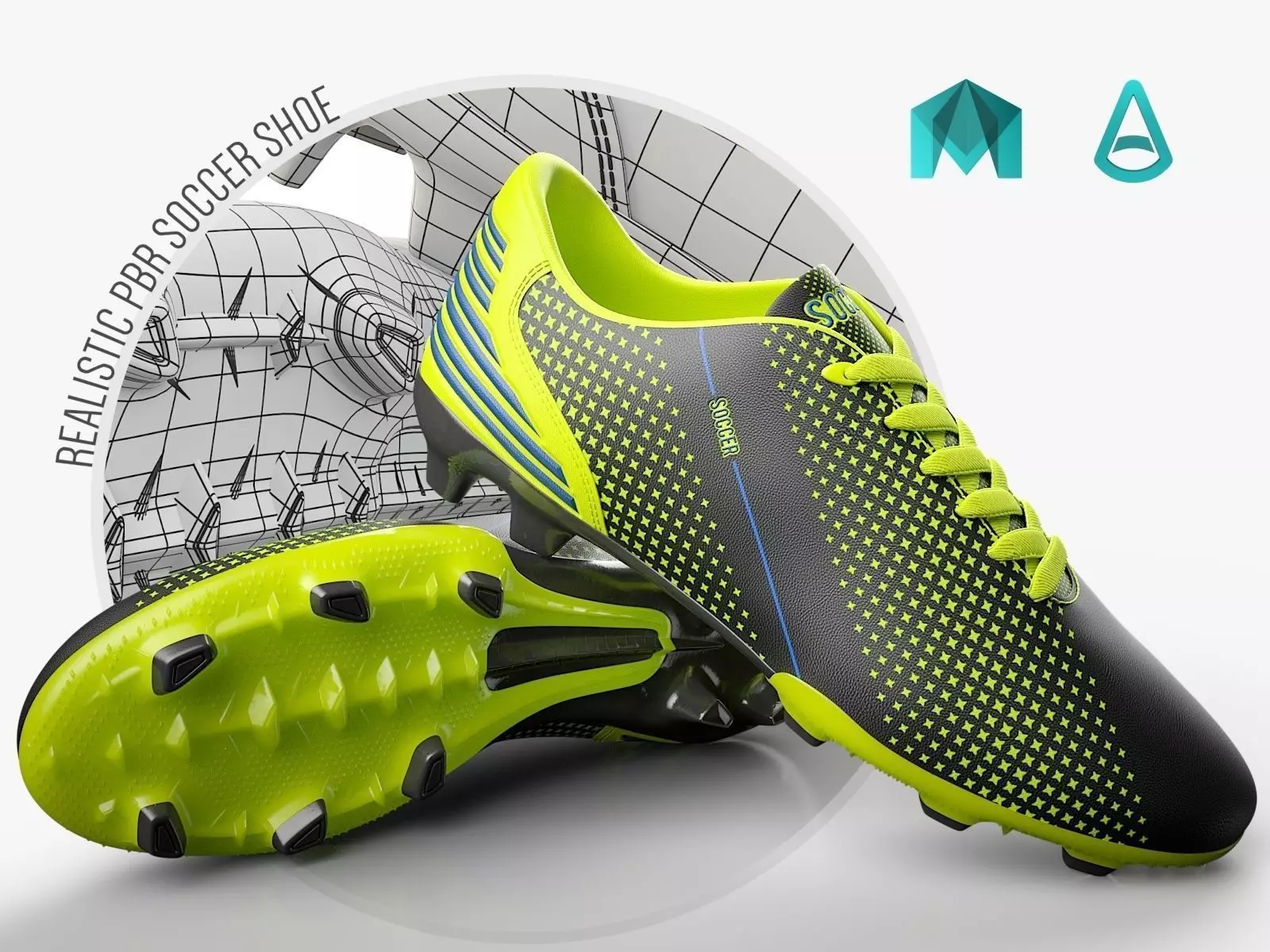 Soccer Shoe 3D model_0