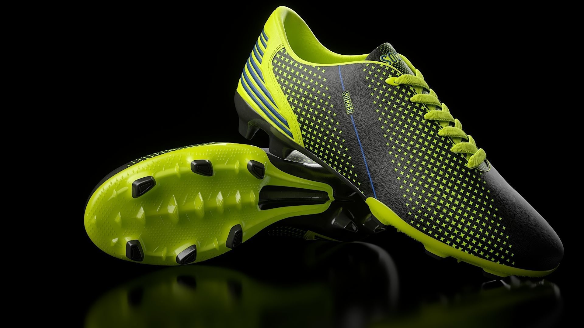 Soccer Shoe 3D model_2