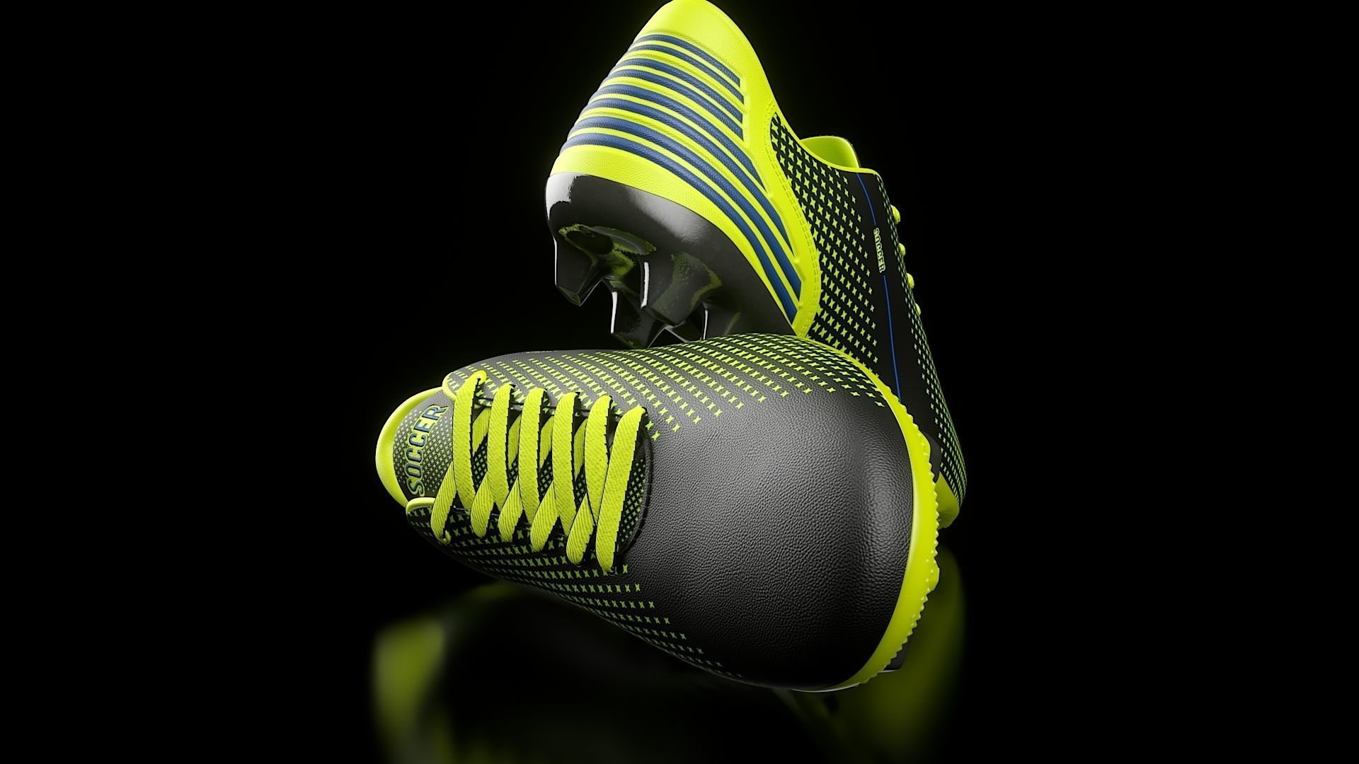Soccer Shoe 3D model_16