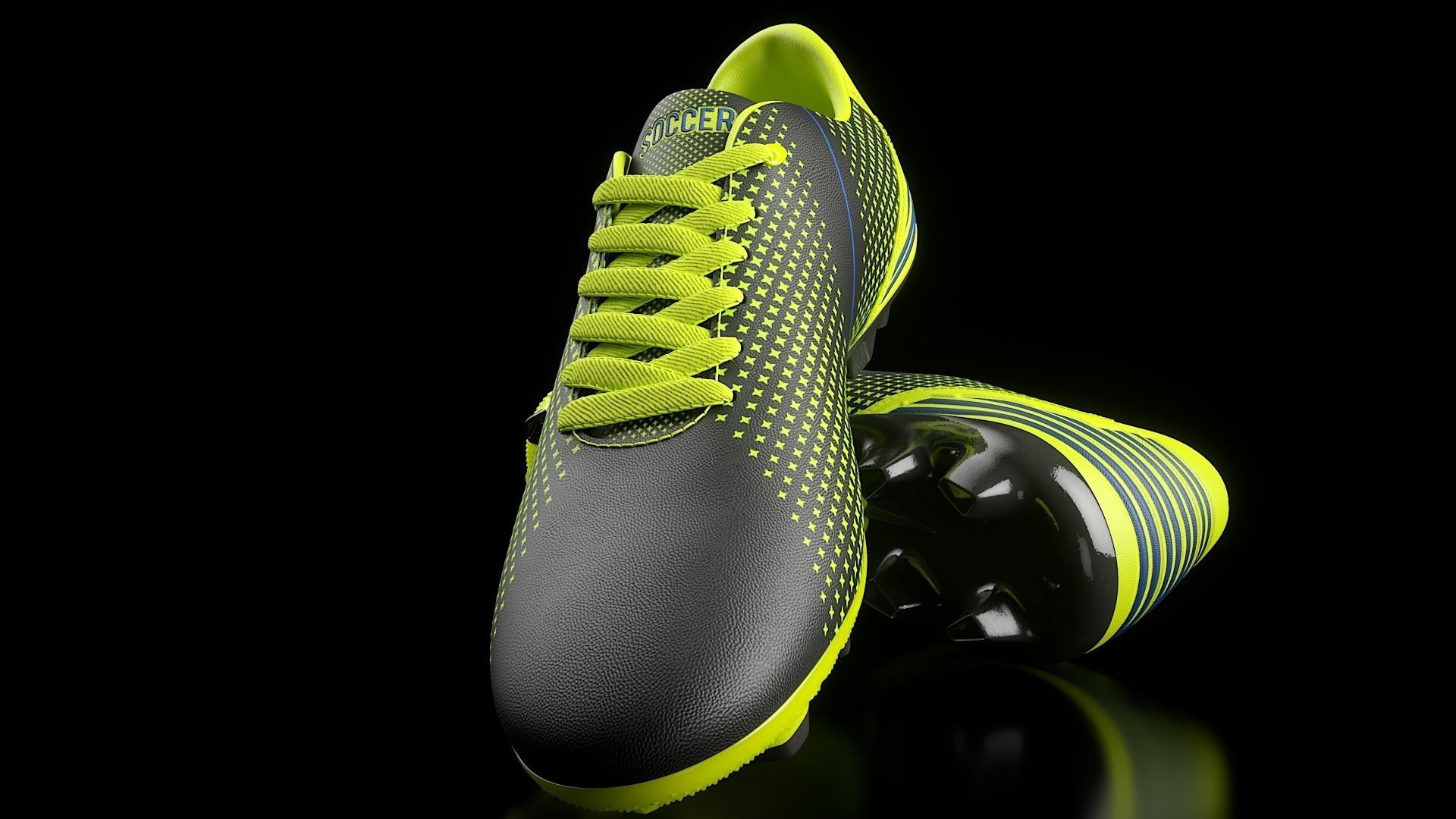 Soccer Shoe 3D model_6
