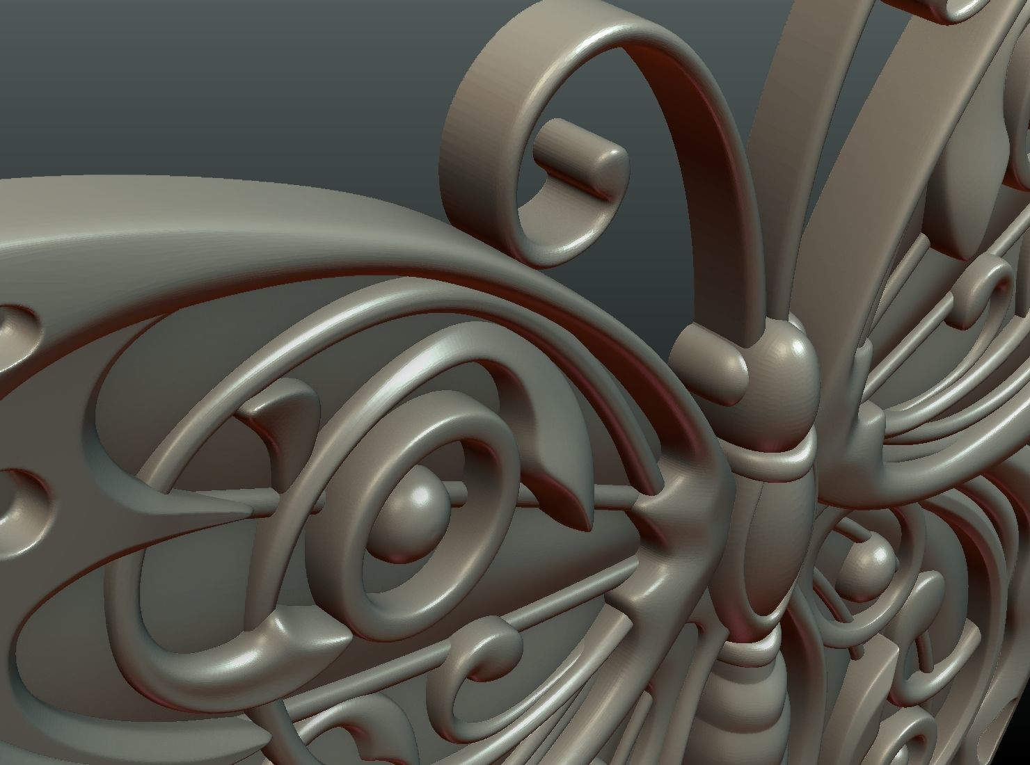 Butterfly Relief 3D print model_15