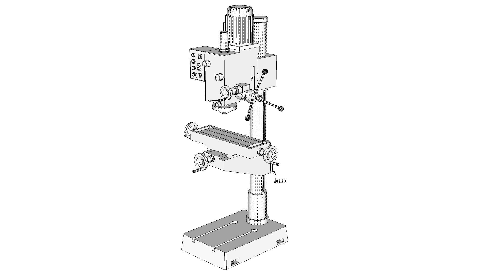 Milling Machine 3D model_15