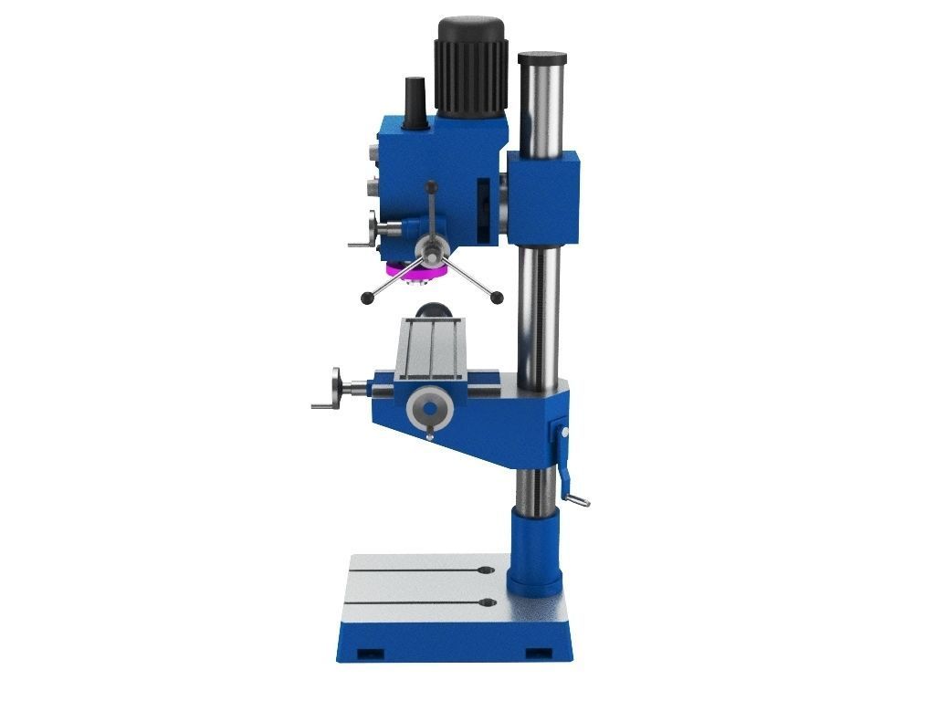Milling Machine 3D model_3