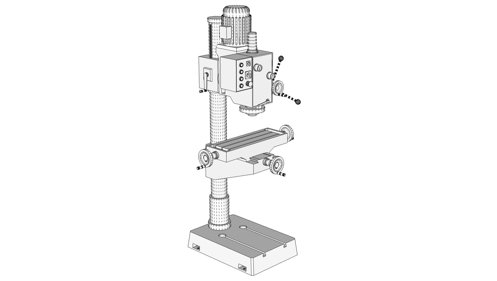 Milling Machine 3D model_12