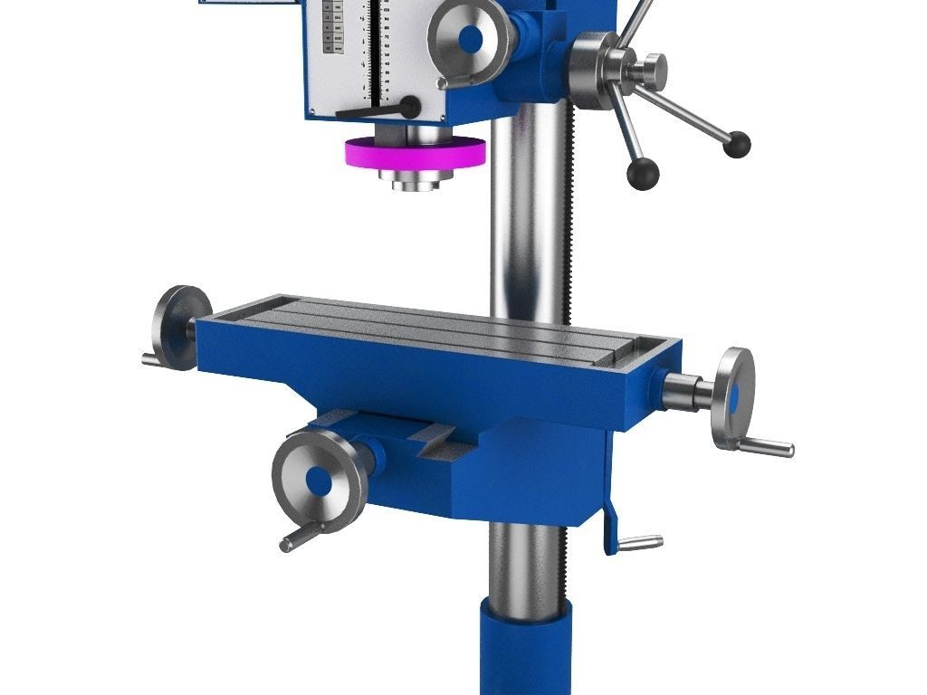 Milling Machine 3D model_9