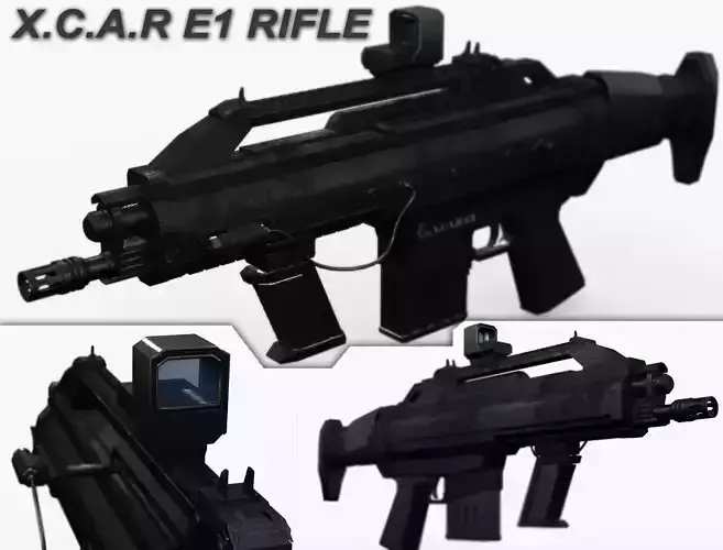 Futuristic Rifle XCAR E1