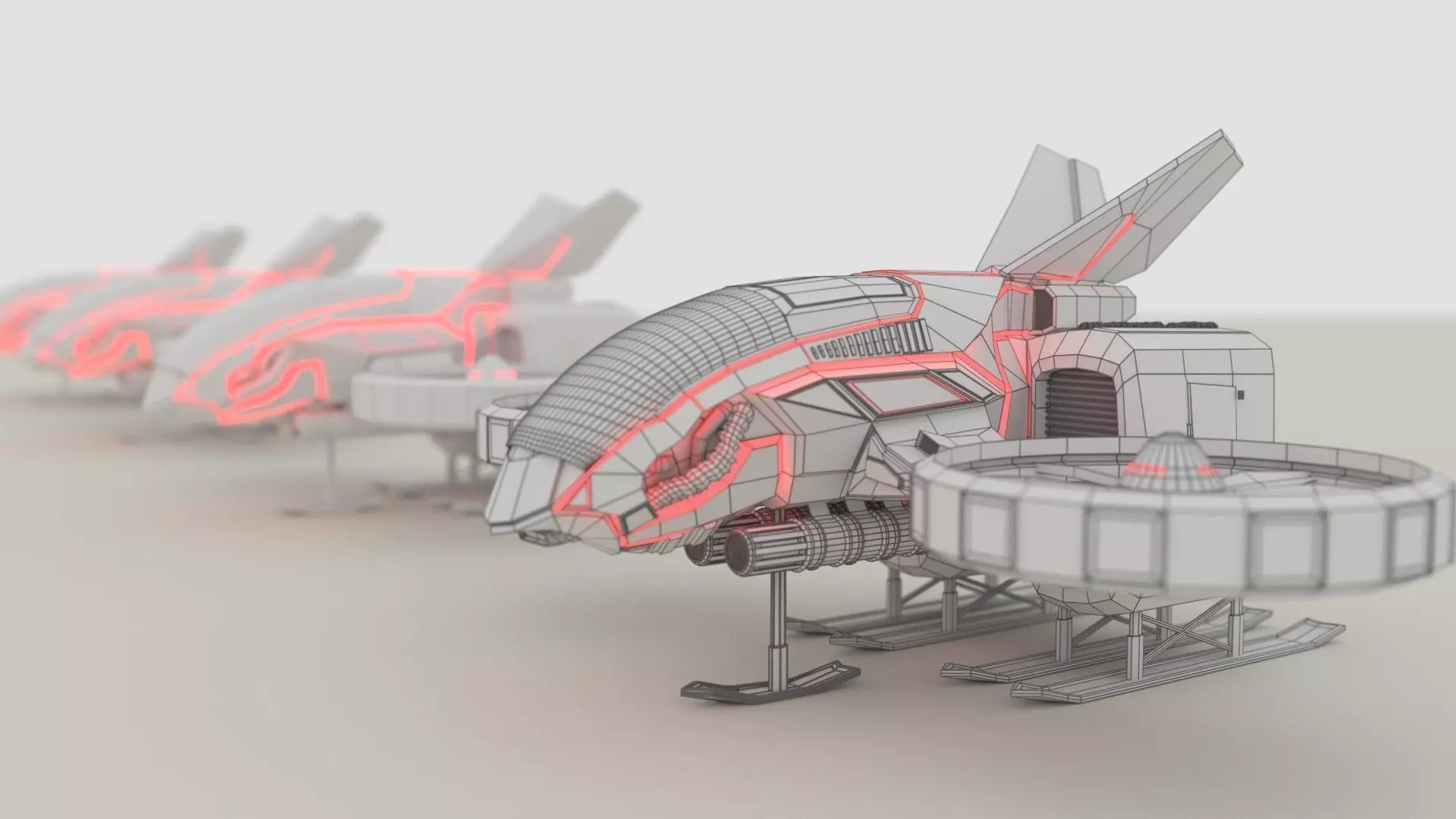 S42 Scout Aircraft free Blender File Free 3D model