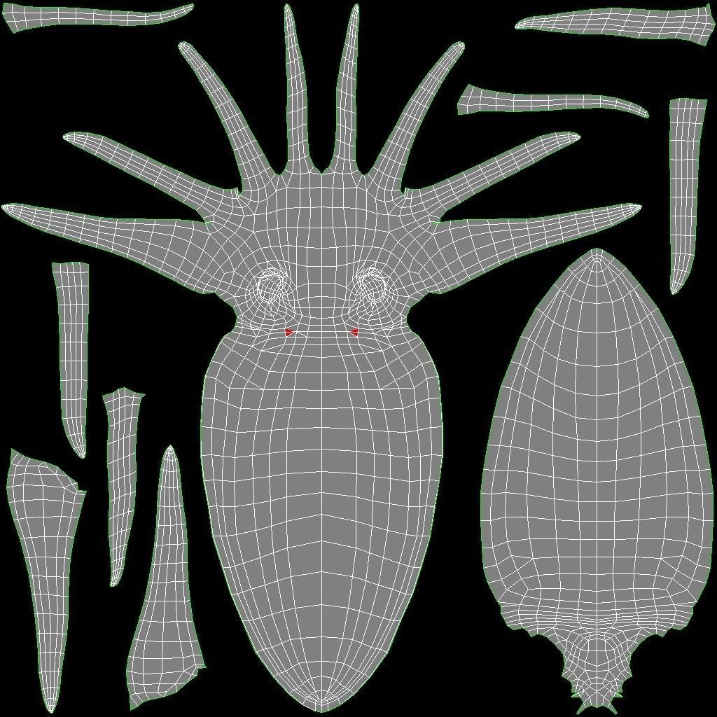 Cuttlefish Camouflage for UE4 and 3DS Octane Low-poly 3D model_17