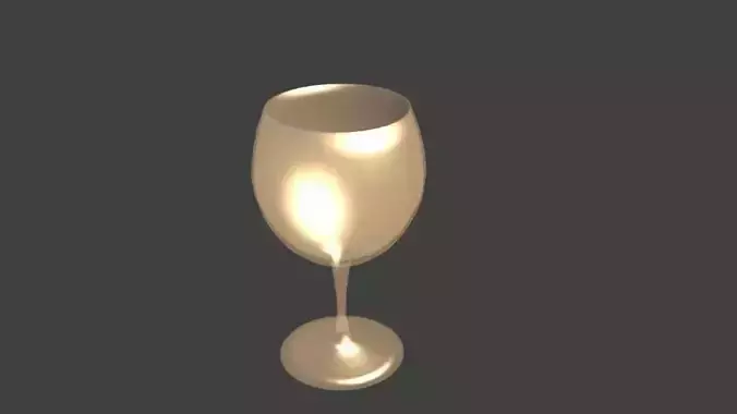 Wineglass gold wine glass