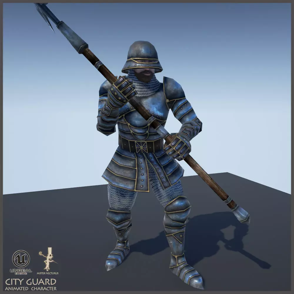 City Guard 3D model_0