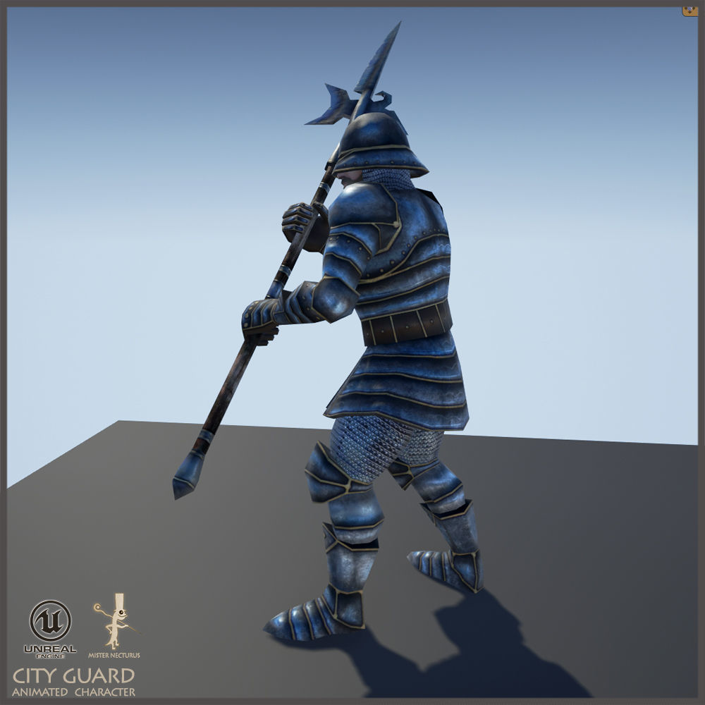 City Guard 3D model_2