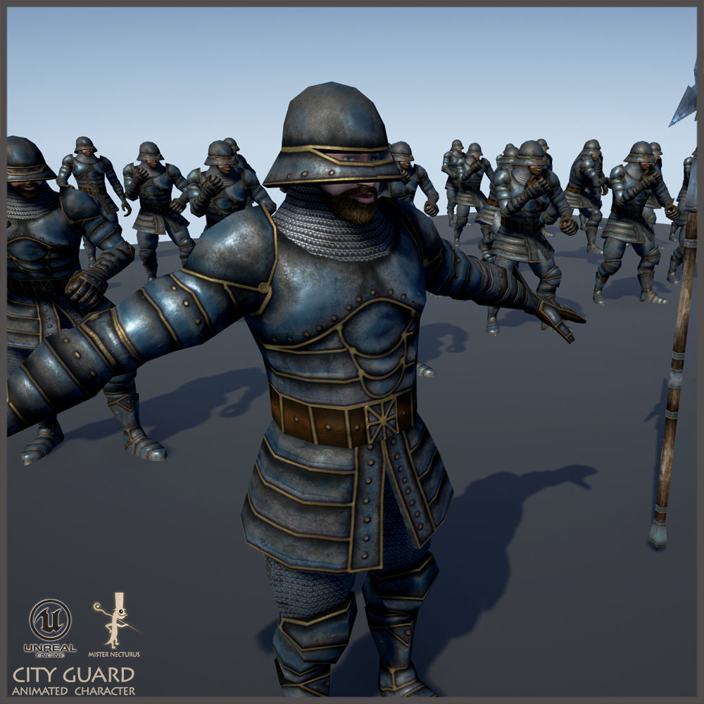City Guard 3D model_3