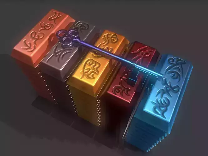 fantasy ingot Low-poly 3D model