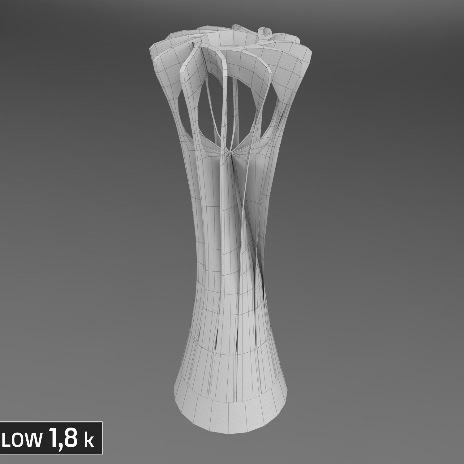 Volleyball World Championship Cup Trophy low poly Low-poly 3D model_17