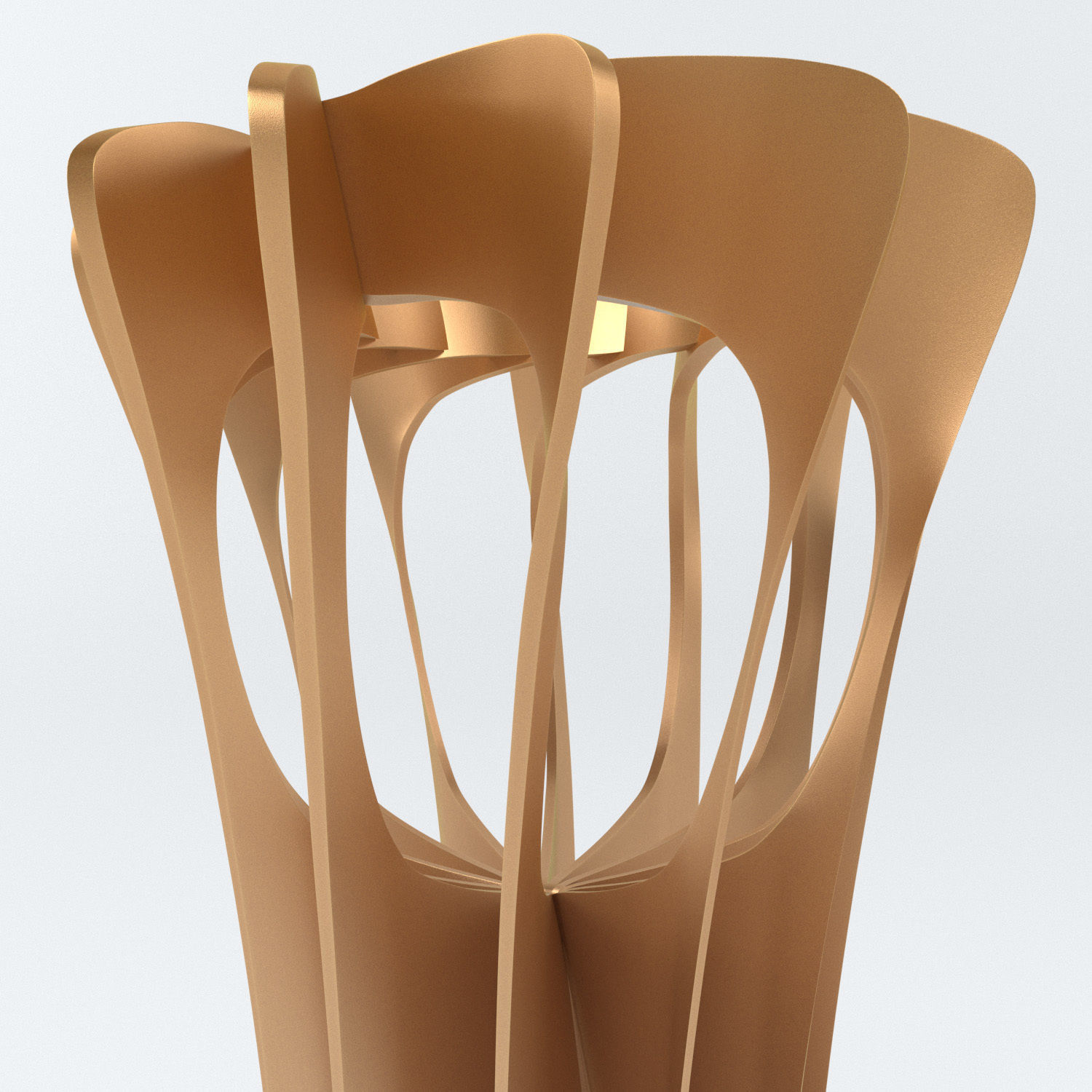 Volleyball World Championship Cup Trophy low poly Low-poly 3D model_6