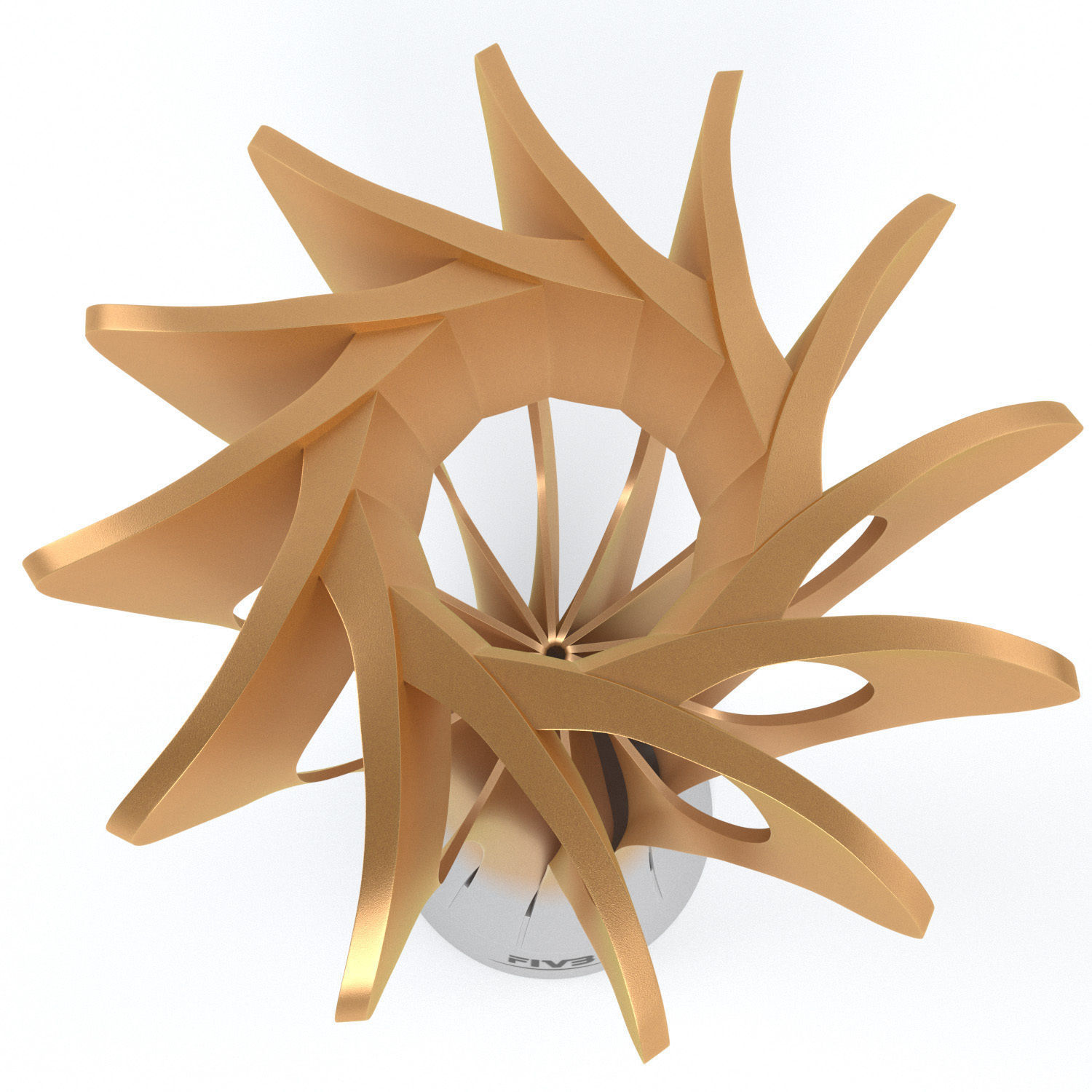 Volleyball World Championship Cup Trophy low poly Low-poly 3D model_4