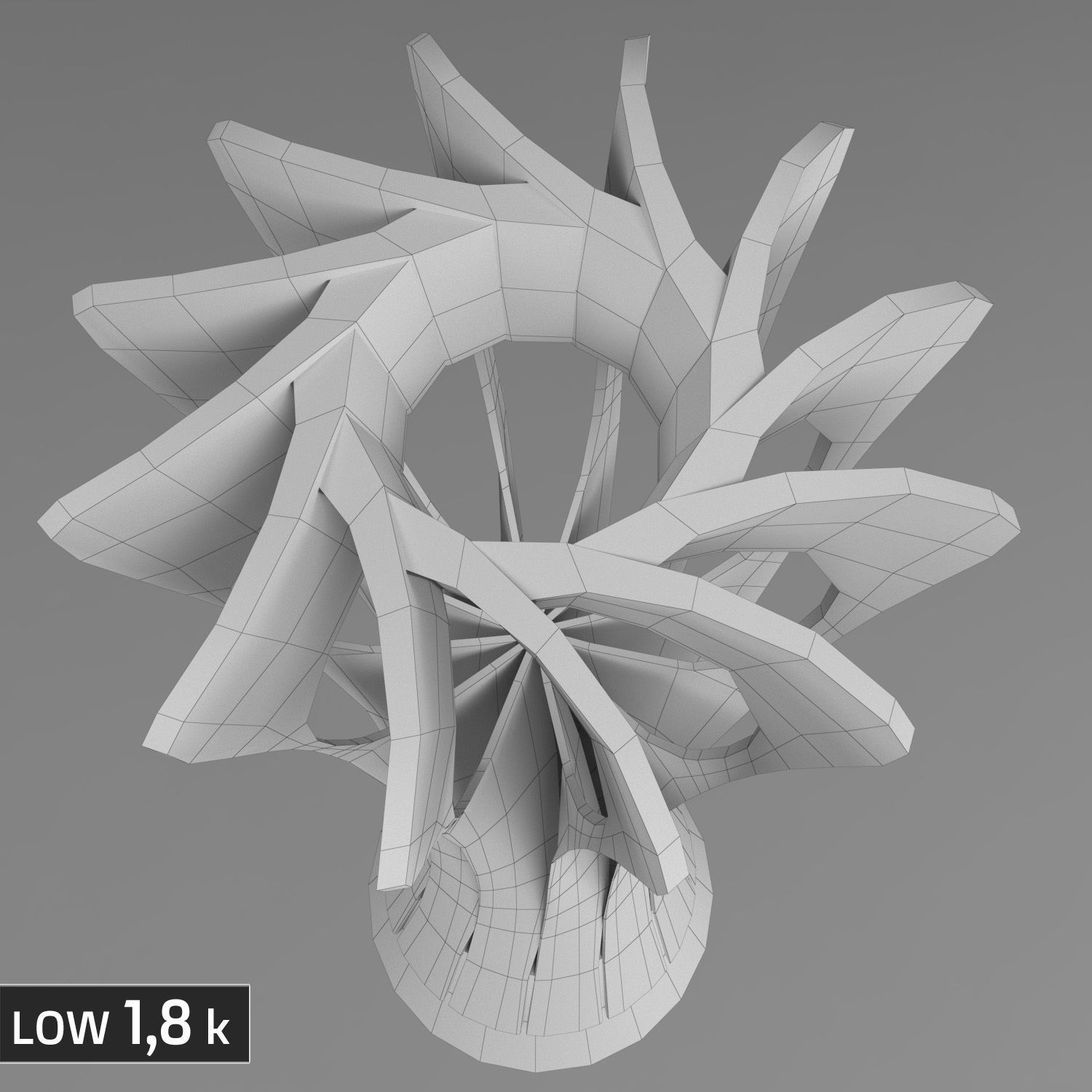 Volleyball World Championship Cup Trophy low poly Low-poly 3D model_18