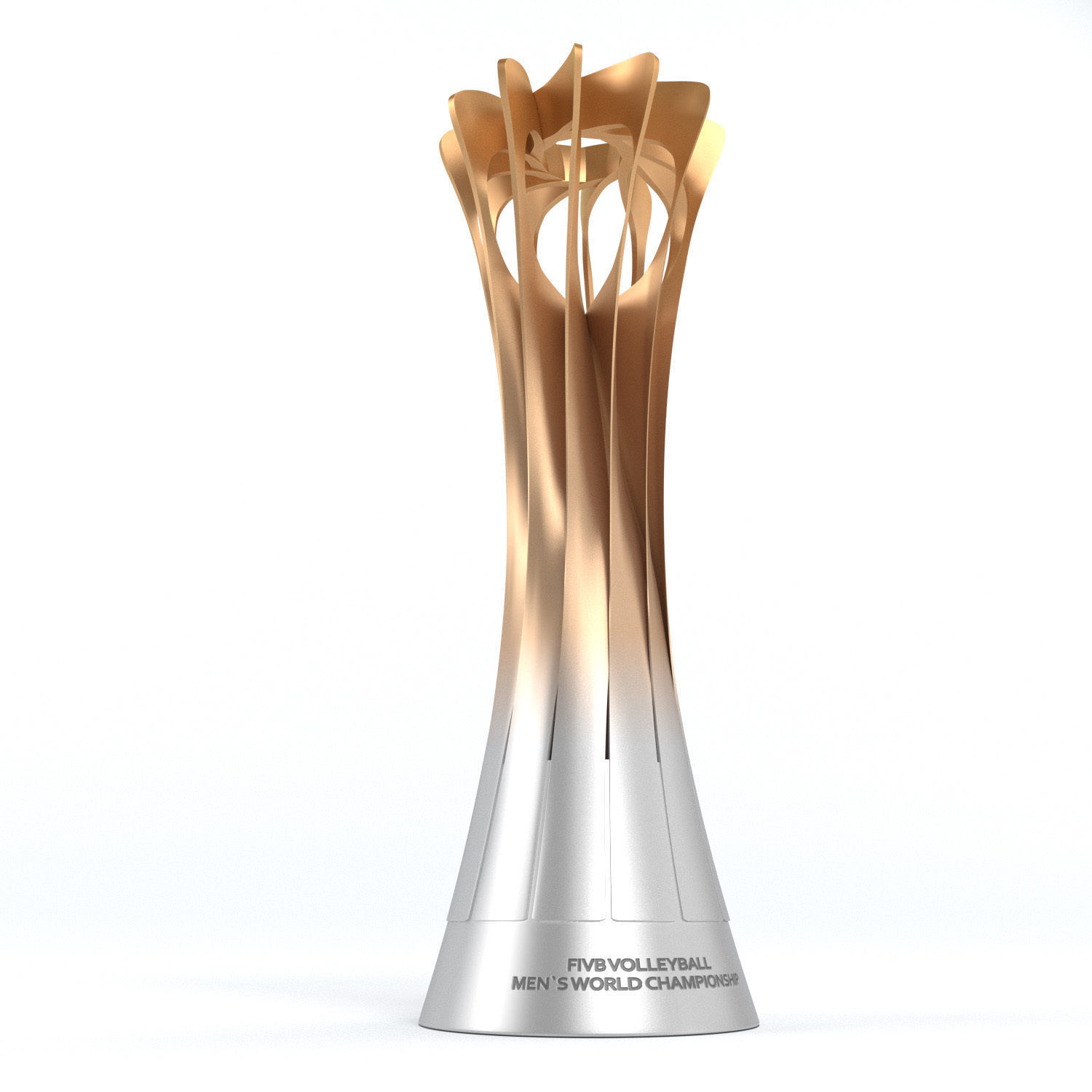 Volleyball World Championship Cup Trophy low poly Low-poly 3D model_9