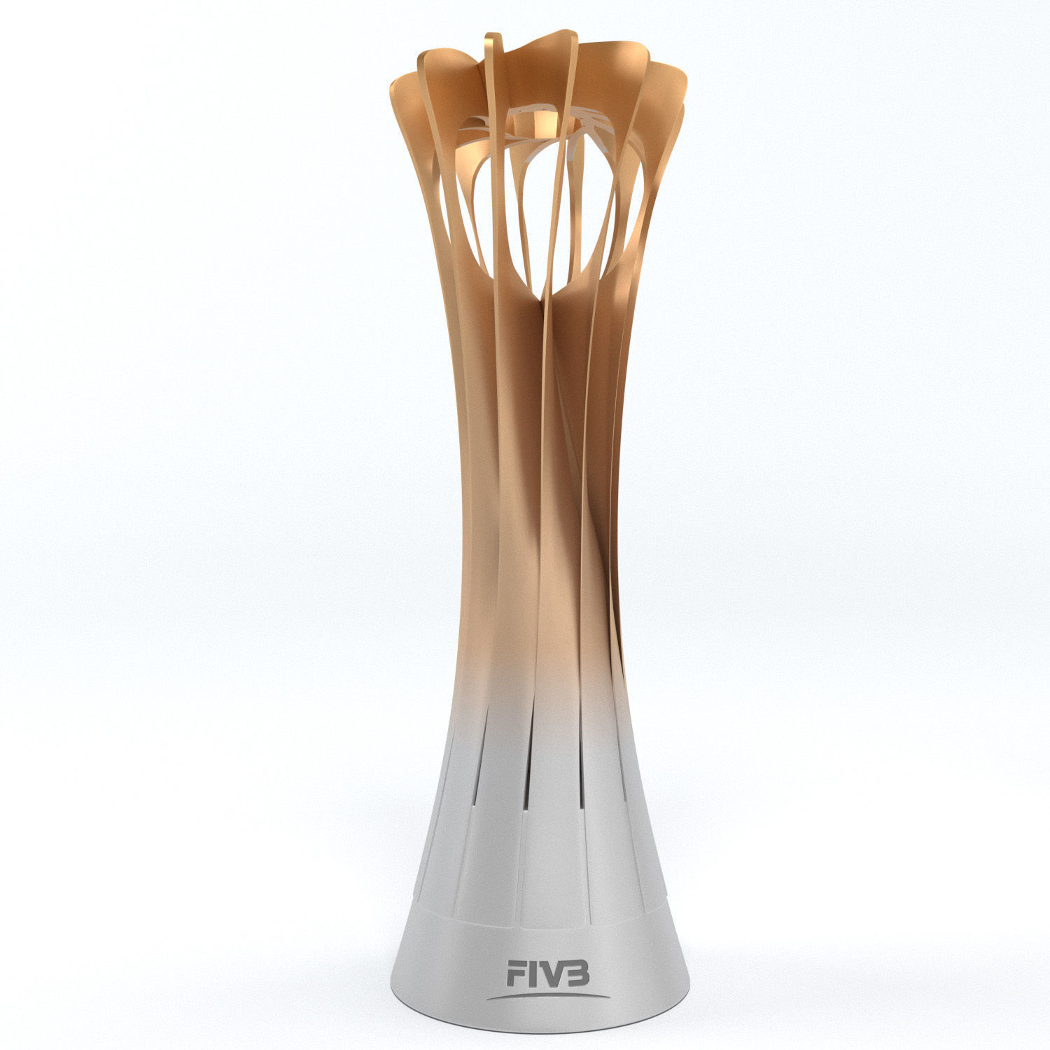 Volleyball World Championship Cup Trophy low poly Low-poly 3D model_2