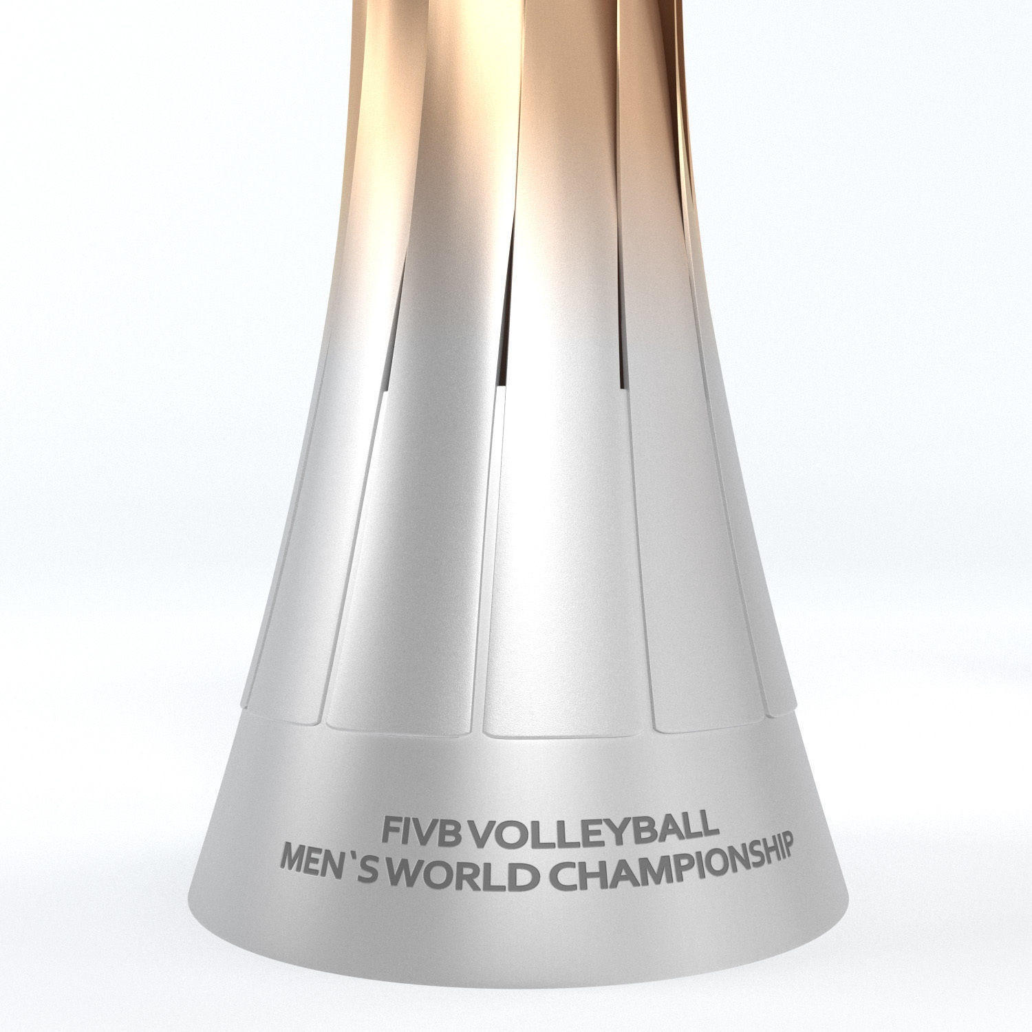 Volleyball World Championship Cup Trophy low poly Low-poly 3D model_7