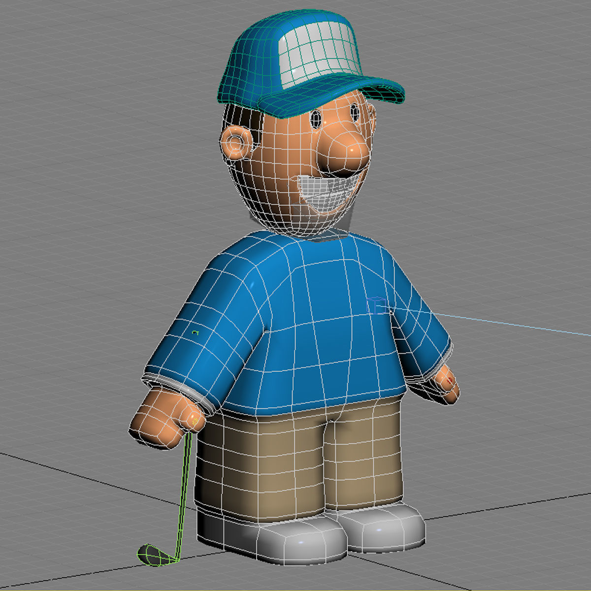 Fun Golfer 3D model_15
