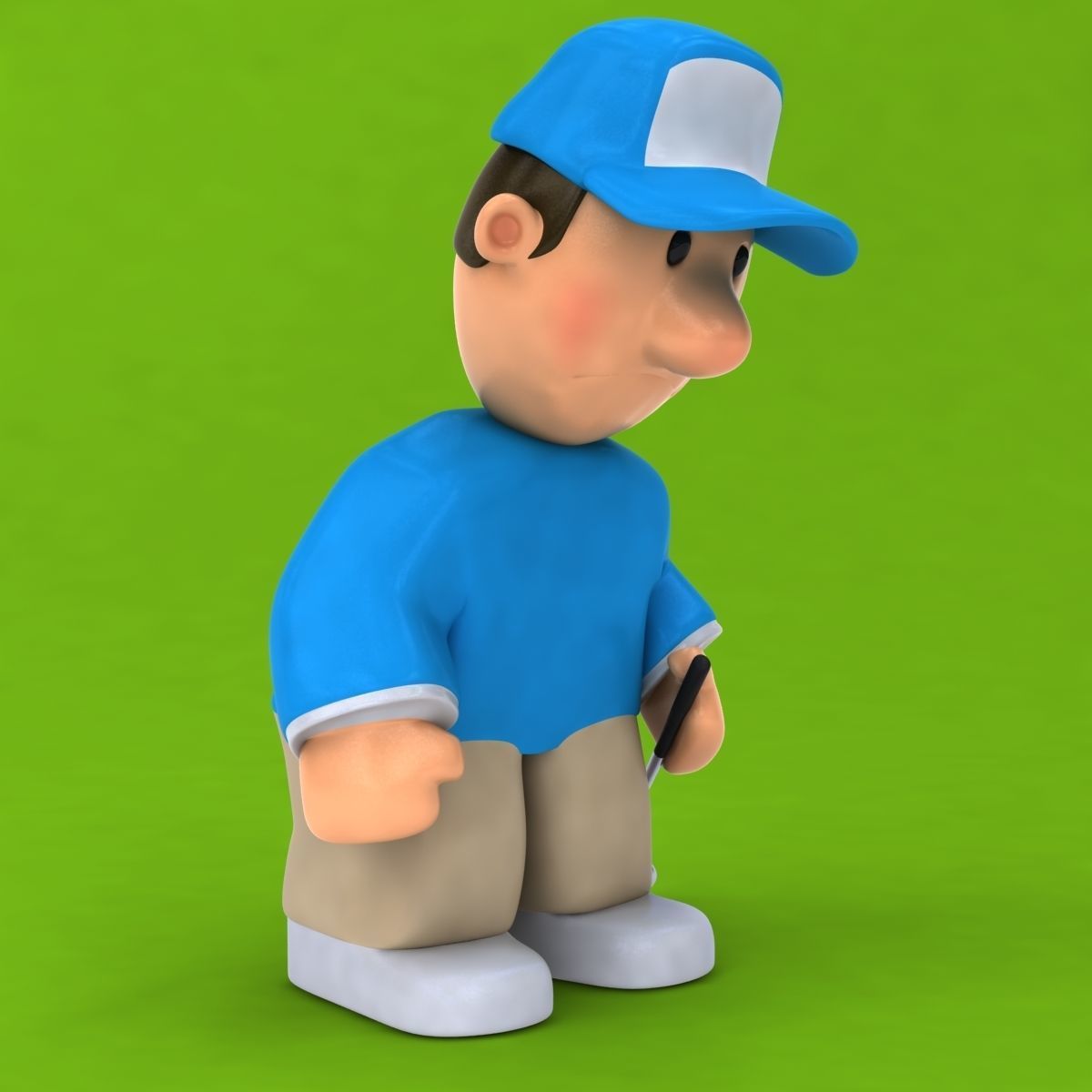 Fun Golfer 3D model_9