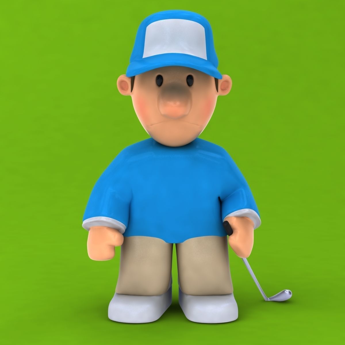 Fun Golfer 3D model_7